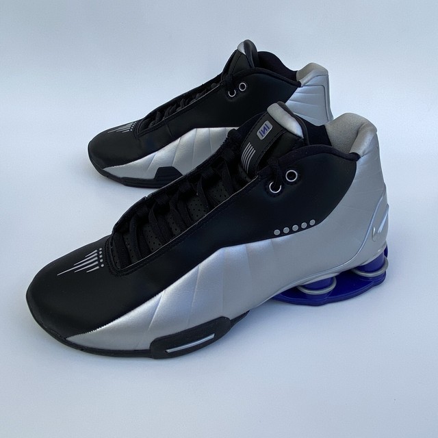 nike shox bb4 black silver lapis