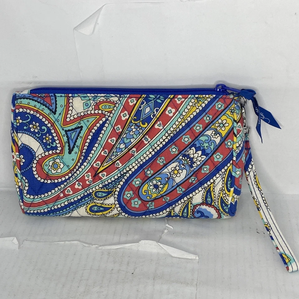 Bolso sin asas tipo muñeca Vera Bradley Marina cachemira con bloqueo a presión Foto 2 de 4