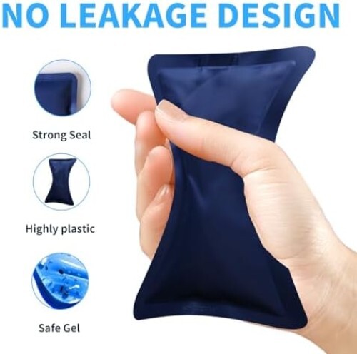 Reusable Gel Ice Packs for Injuries,Flexible Hot and Cold Packs, Adjustable - Picture 6 of 7