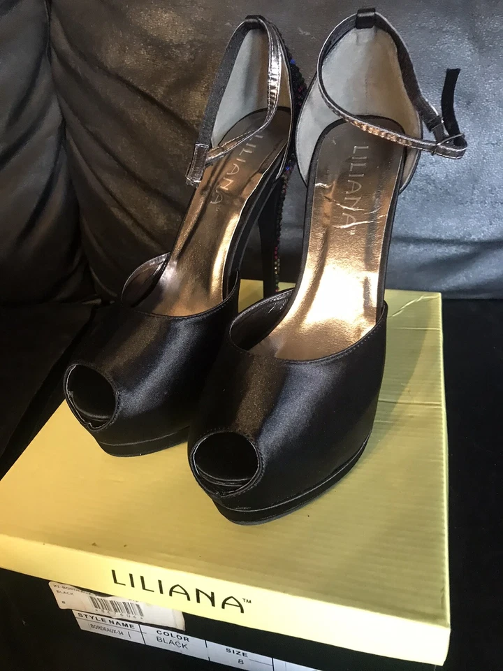 2 x Lillian's высокий каблук туфли размер 8. Ношеный 1x отличное состояние - Изображение 3 из 4