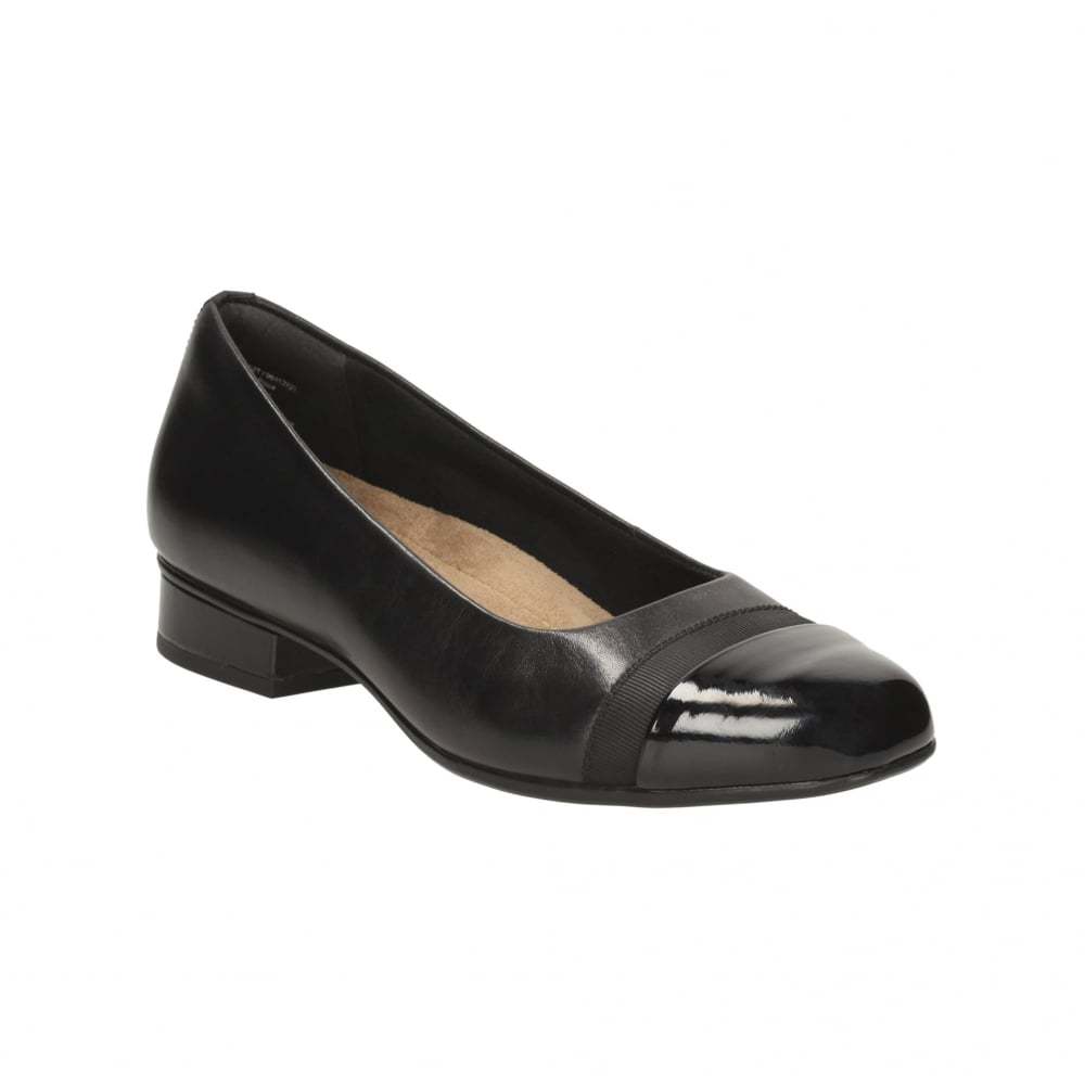 Clarks Keesha Rosa - Schwarz Leder Frauen Fersen Clarks Keesha Rosa - Schwarz Leder Frauen Fersen