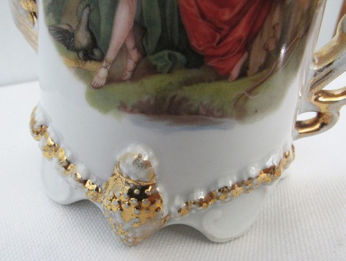 KAFFEEKANNE VIKTORIANISCH SCHÖNE DAMEN LAVENDEL GOLD - Bild 9 von 9