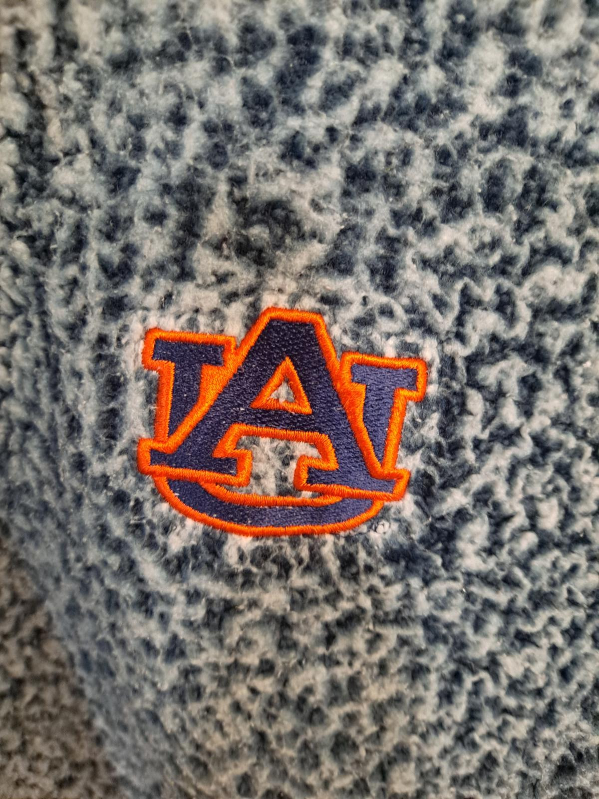 j. America Auburn Tigers 1/4 Zip Sherpa Style Pullover Size XL