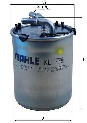 Mahle Original KL778 Kraftstofffilter FüR Vw Audi Seat Skoda-image