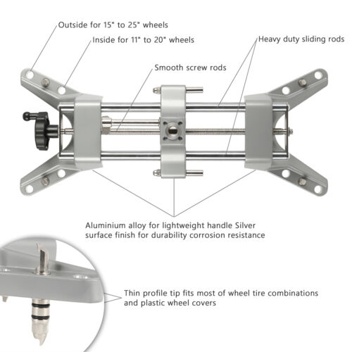 2pcs Wheel Alignment Rack Rim Clamp Mount 11'' to 25'' Rim High Precision New - Picture 4 of 12