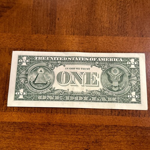Billete de un dólar de $1 19110820 billete de historia. 1er Telegrama Alrededor del Mundo ¡Enviado! - Imagen 3 de 3