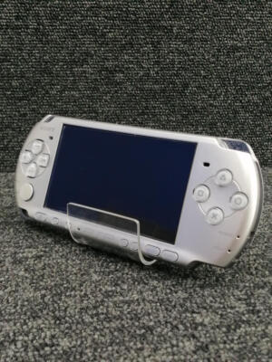 Sony PSP-3000 Mystic Silver Console (No Battery) - Tested Working