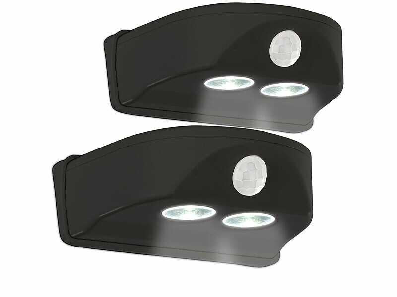 Lampe de porte sans fil à LED Luminea pour éclairer une serrure sombre de nuit