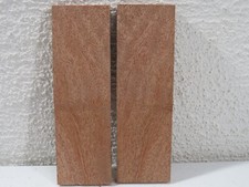 Mahogany Wood Knife Scales Figured Exotic Bookmatched Blank 5'' x 1.5'' x 5/16''