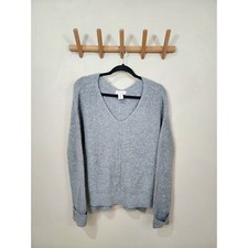 Grey oversized knit sweater womens size small