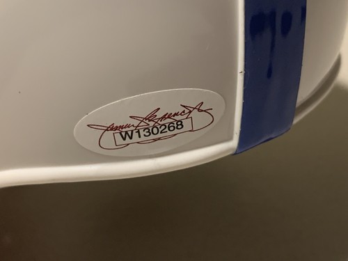 Marchetti, Moore, Donovan and Berry Signed Colts Mini Helmet JSA - Picture 6 of 6