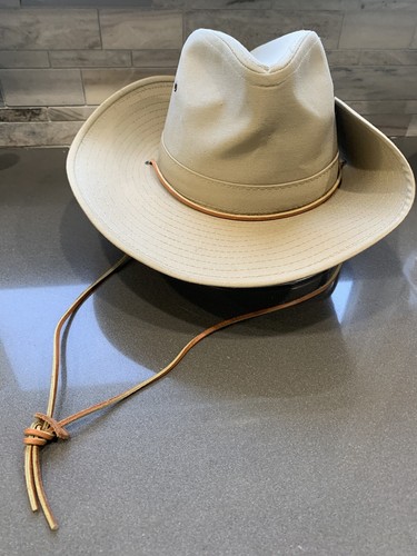 2 Authentic Walt Disney World Safari Hat Animal Kingdom Leather Strap