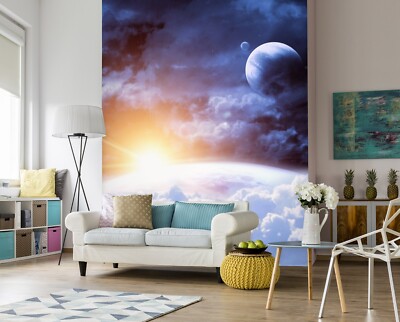 3D Cloud Planet G1686 Wallpaper Wall Murals Removable Self-adhesive Honey