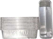 Camp Chef Compatible Silver Baking Pan And 12 Pack Grease Liners Set