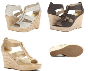 michael kors women's wedges