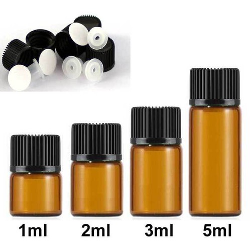 Bottiglia di vetro piccola fiala ingrosso 1ml-5ml per olio essenziale riduttore orifizio - Foto 14 di 17