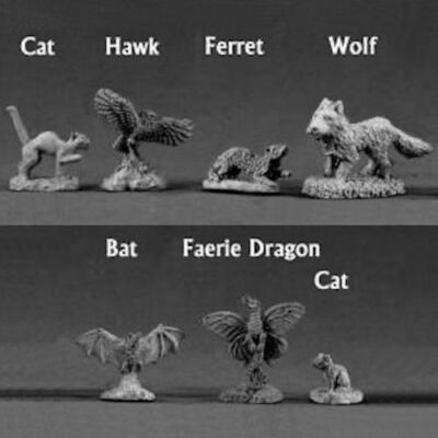 Reaper Dark Heaven Legends 02018 Familienpack I Pet Dragon Katze Falke Frettchenfledermaus