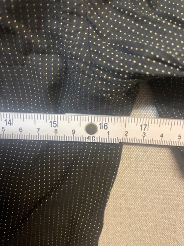 Celio Mens Small Black Dot Pattern Long Sleeve Button Up Shirt - Picture 5 of 6