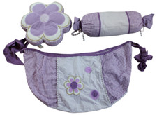 Geenny Lavender Butterfly Purple Nursery Accent Pillow Toy Bag Lot Baby Girl
