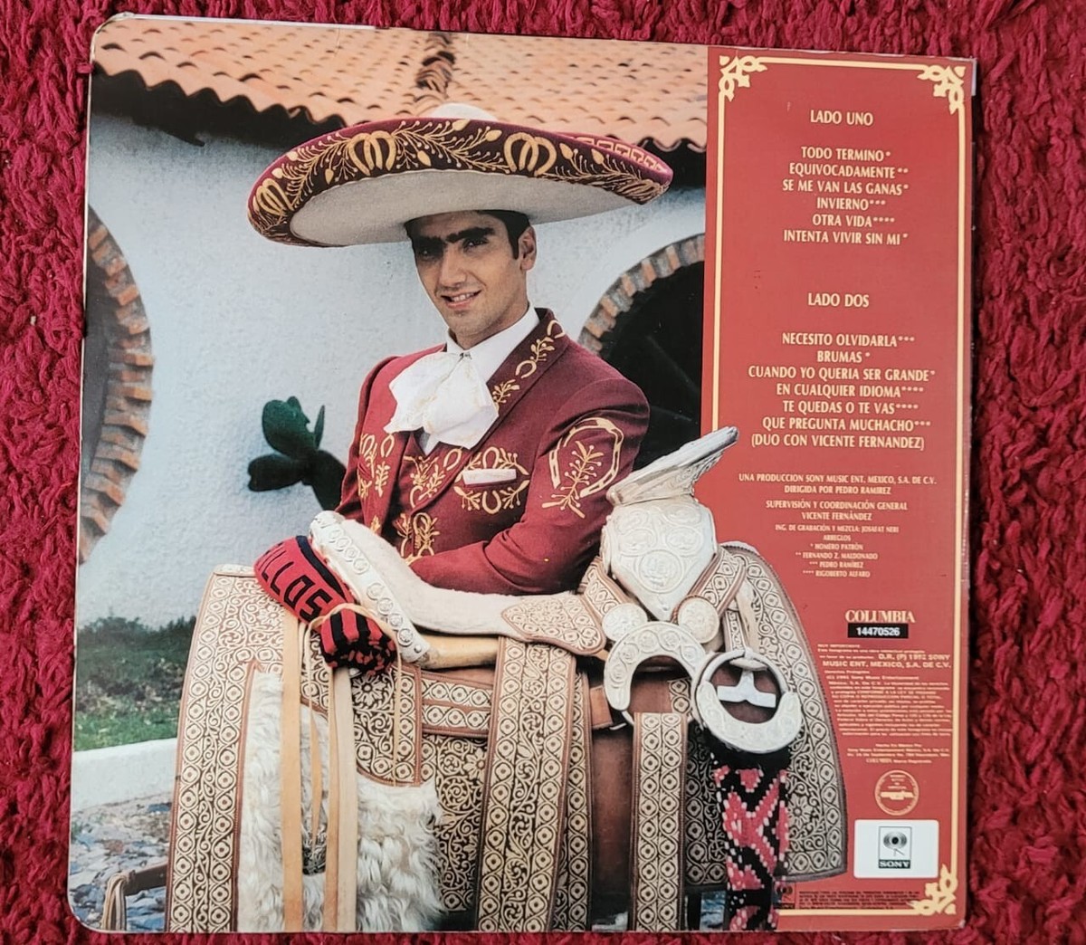Alejandro Fernández ‎– Alejandro Fernández- 1992 colombia Press EX