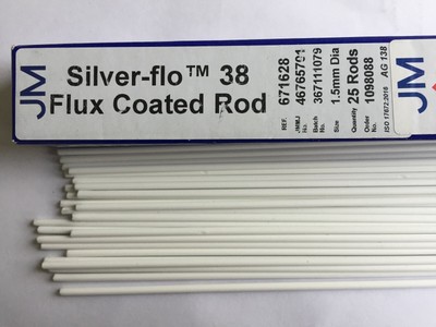 silver solder kit Brazetec 5507 10 rods x 500mm 1.0mm flux FREE POSTAGE!!