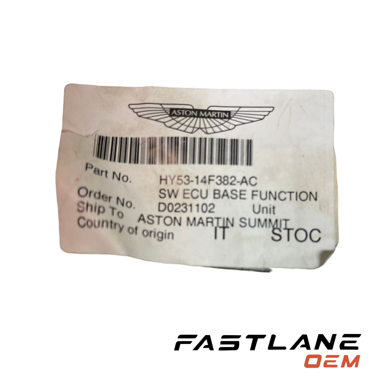 2016-2023 ASTON MARTIN DB11 SW ECU BASE FUNCTION NEW OEM HY53-14F382-AC