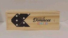 Double Six 6 Professional Dominoes Game Set 28 Piece Domino Tiles in Wooden Case