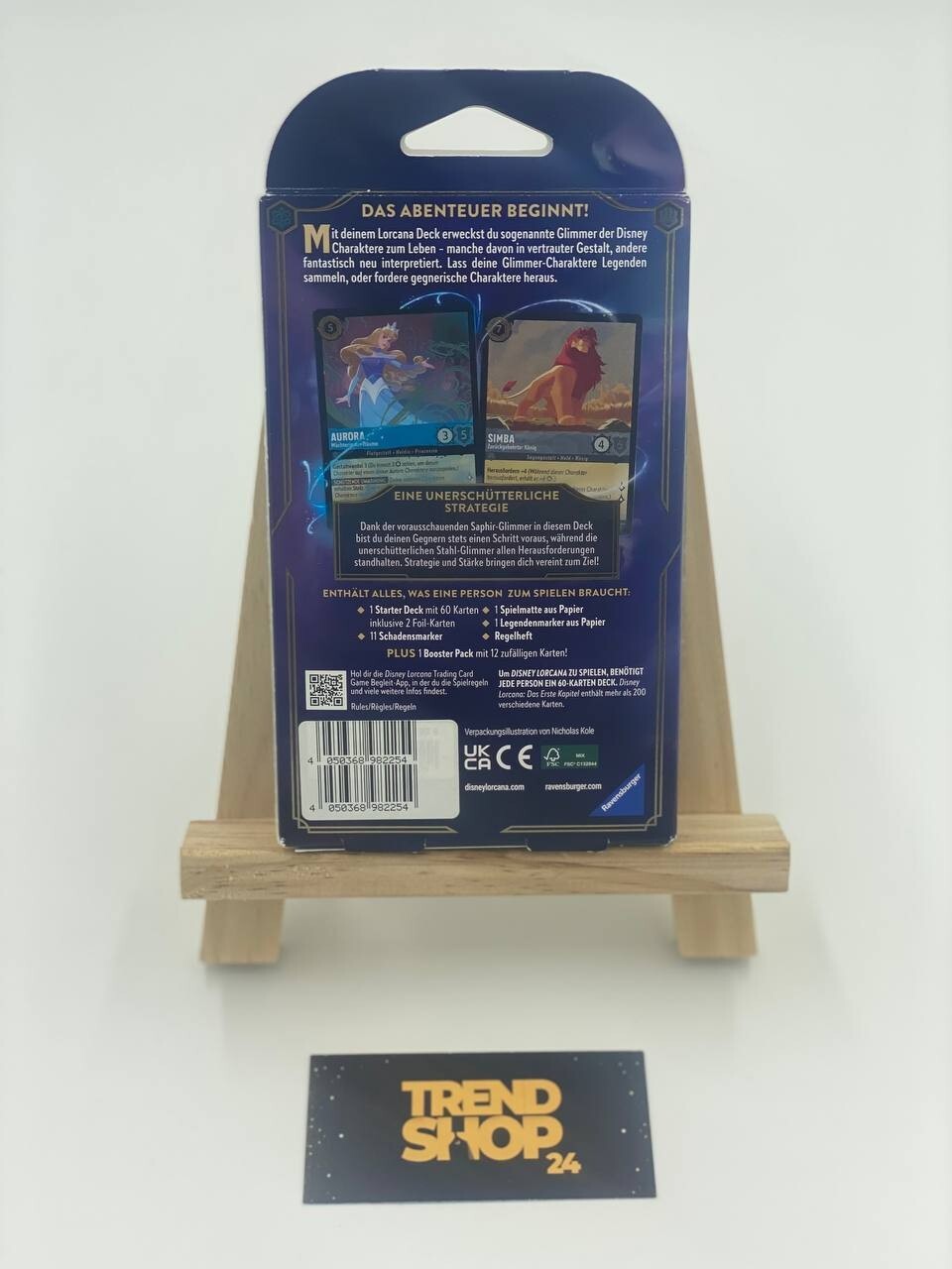 Thumbnail - Disney Lorcana - Das Erste Kapitel: Saphir & Stahl Starter Deck - De