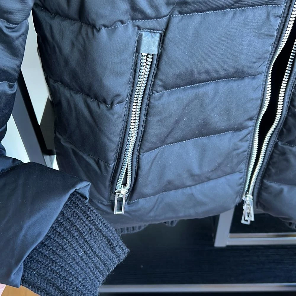 Armani beautiful black bomber. Sick quality and and very warm. Barely used. L - product detail image 2