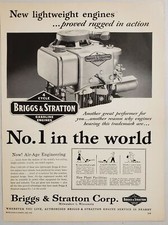 1955 Print Ad Briggs & Stratton 4 Cycle Gas Engines Milwaukee,Wisconsin .