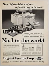 1955 Print Ad Briggs & Stratton 4 Cycle Gas Engines Milwaukee,Wisconsin .