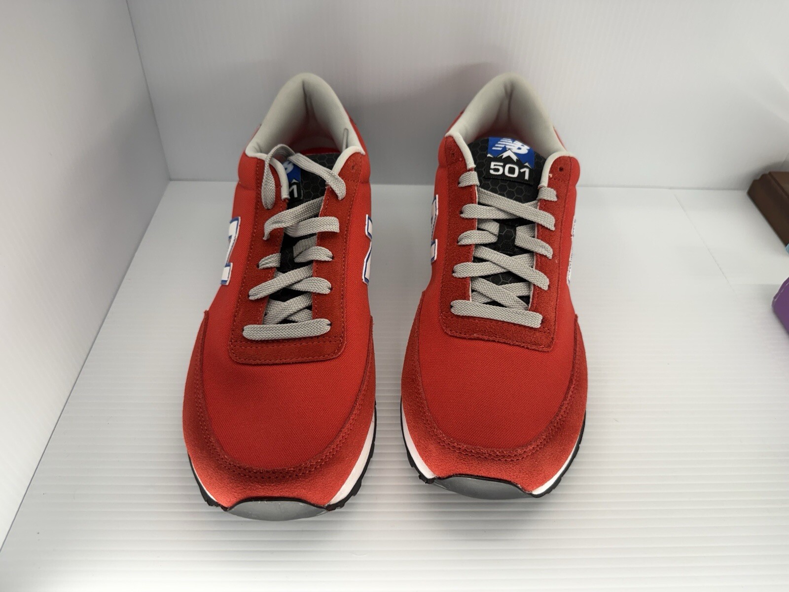 New Balance Sneakers NB 501 Red Athletic Shoes Mens 11  Running Shoes Walking