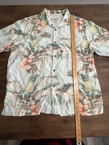 Tommy Bahama Silk Blend Casual Button Down Hawaiian Tropical Size Island Zone XL - Picture 8 of 9