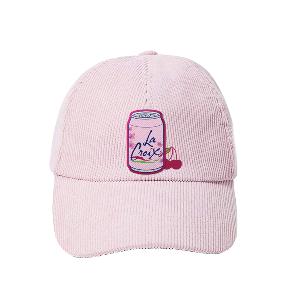 LeCroix Cherry Blossom Corduroy Baseball Hat Pink NWOT le  display picture 2
