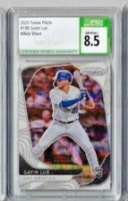 2020 Panini Prizm Gavin Lux White Wave CSG 9  RC
