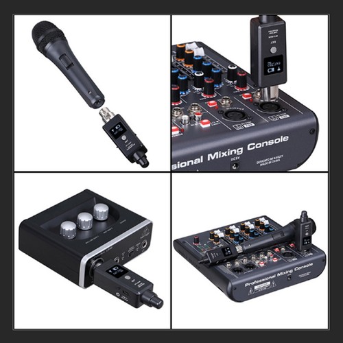 U3 Wireless Mic System Transmitter Receiver Microphone Adapter for Audio Mixer i - Photo 10/16