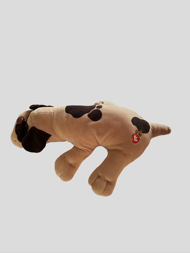 Peluche vintage 1985 original Pound Puppies Hound TONKA 18" marrón tostado mancha perro - Imagen 5 de 11
