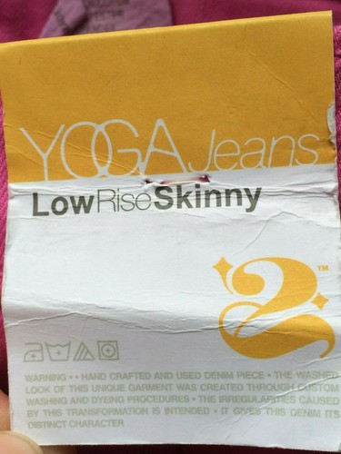 2nd Second Yoga Jeans Womens Skinny Pants Sz 30 Pink Low Rise SWP-1286 NWT - Picture 7 of 7