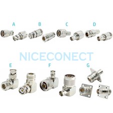 1x N Male Female to BNC Male Female Plug Jack Radio RF Adapter Coaxial Connector