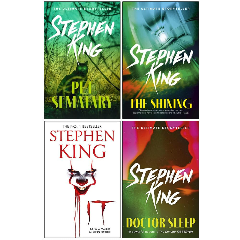 Stephen King Collection 4 Books Set The Shining, Pet Sematary, Doctor Sleep, IT