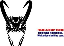 Vinyl Decal Sticker - Loki's Helmet 03 Car Truck Bumper Window Boat JDM Fun 12"
