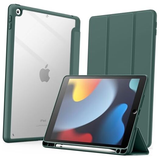 Protective Misty Blue Case for iPad 10.2-Inch 9th/8th/7th Gen 2021-2019
