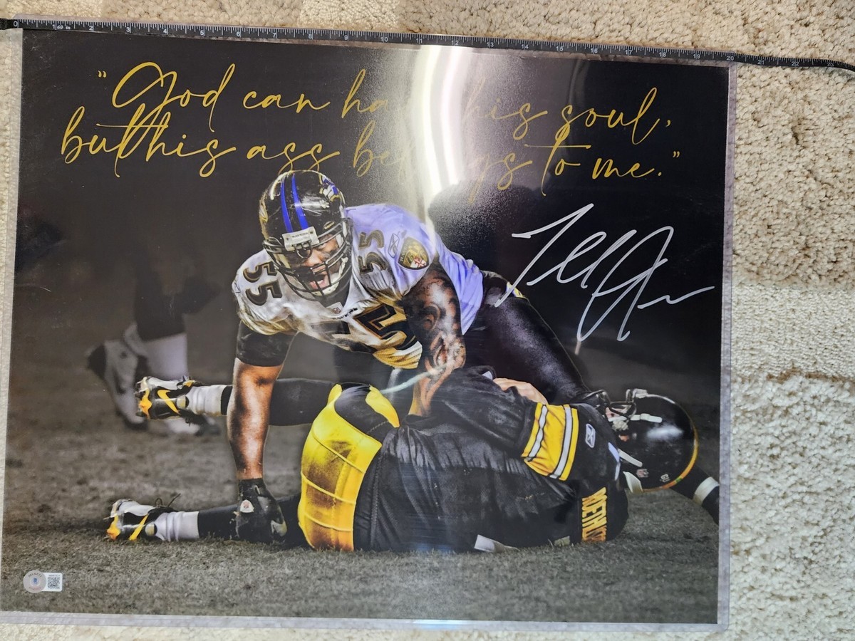 Terrell Suggs, Baltimore Ravens Autographed Poster, 16 X 20