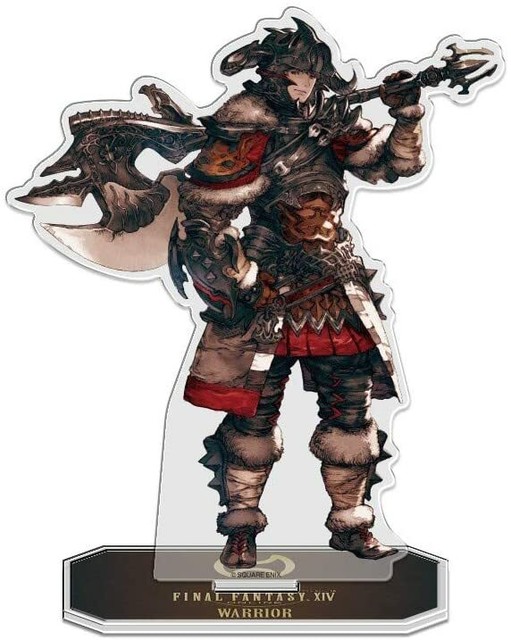 Ff14 Final Fantasy Xiv Job Acrylic Stand Warrior 145mm For Sale Online Ebay