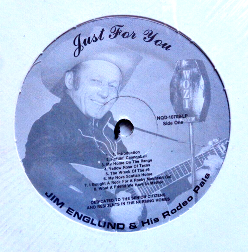 JIM ENGLUND & HIS RODEO PALS - JUST FOR YOU - SEALED PRIVATE COUNTRY RARE - Picture 2 of 3