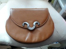 Vintage Caramel brown Original by Caprice handbag with chain handle