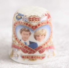 China Thimble Princess Diana & Prince Charles wedding Royal