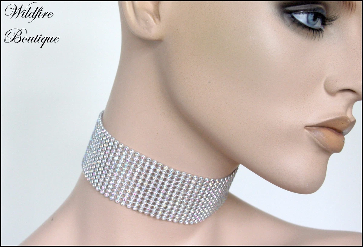 Diamante necklace ebay sale