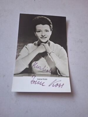 PK/AK Irene Koss mit Autogramm  - Original  S46