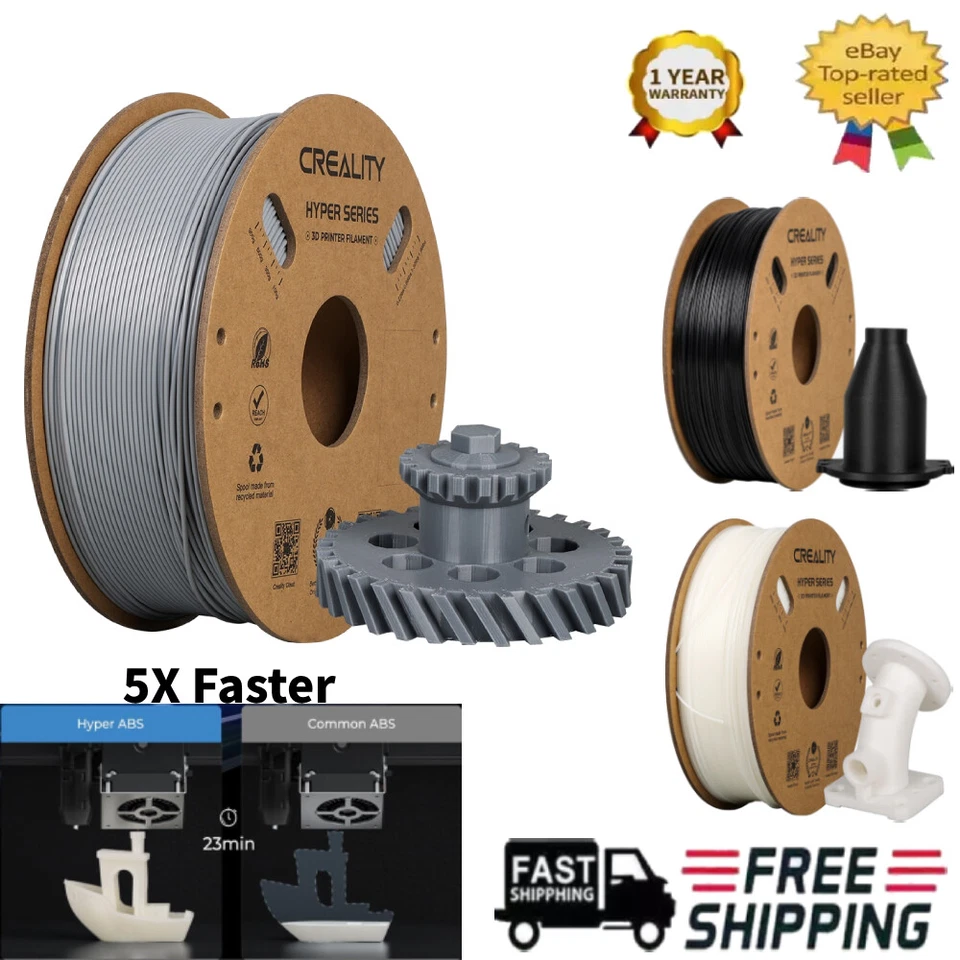 5/10/15KG Creality Hyper ABS 3D Printer Filament 1.75mm for High Speed 350mm/s - Image 2 of 4
